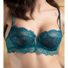 Soutien gorge corbeille Sublime en dentelle Vert Princesse