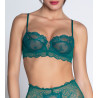 Soutien gorge corbeille Sublime en dentelle Vert Princesse