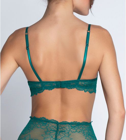Soutien gorge corbeille Sublime en dentelle Vert Princesse