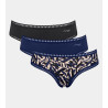 Lot de 3 hipsters Go Crush Blue Dark Combination