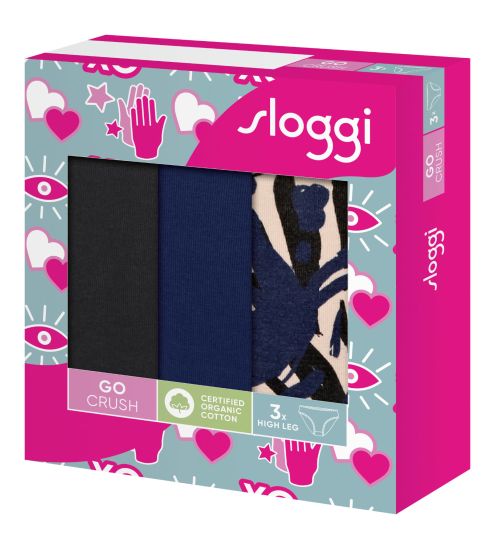 Lot de 3 High Leg Go Crush Blue Dark Combination