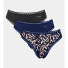 Lot de 3 High Leg Go Crush Blue Dark Combination