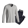 Pyjama homme resseré Gris Chiné