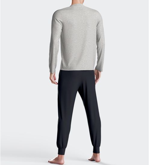 Pyjama homme resseré Gris Chiné