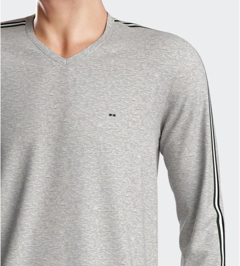 Pyjama homme resseré Gris Chiné