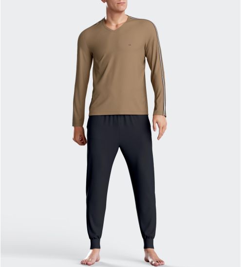 Pyjama homme resserré Noisette