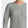 Liquette manches longues modal Vert / Beige