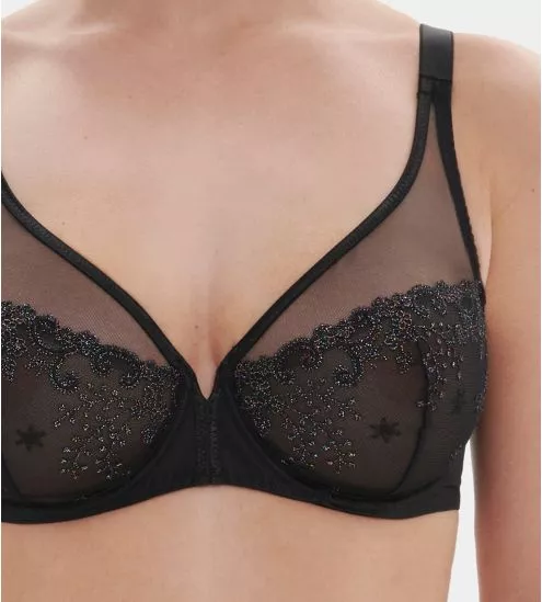 Soutien gorge Plunge Délice Noir Gem