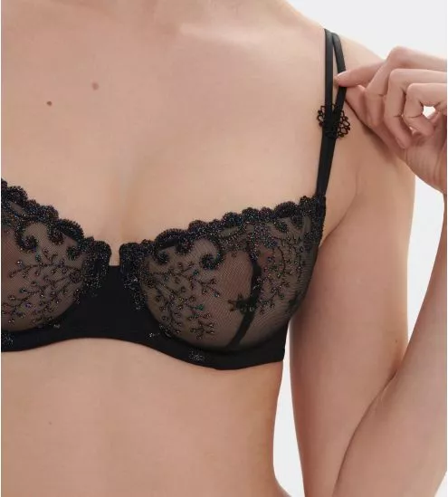 Soutien gorge corbeille Délice Noir Gem