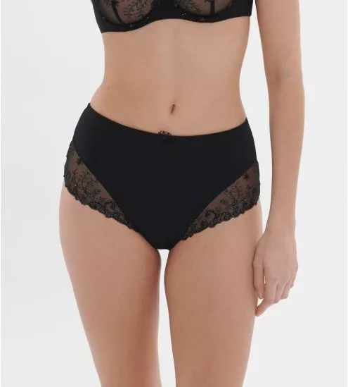Culotte haute Délice Noir Gem