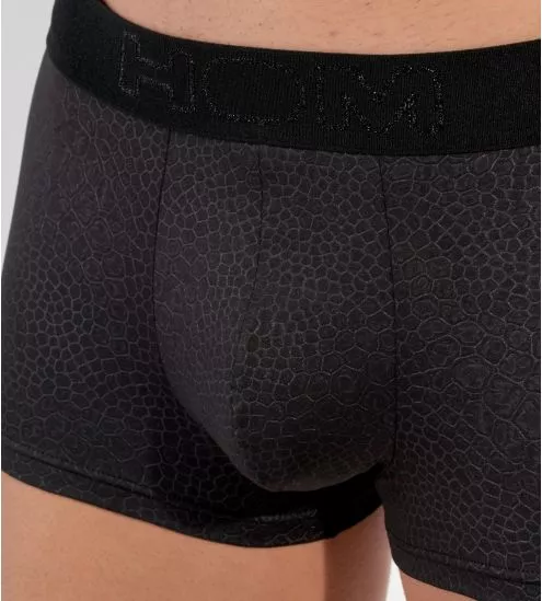 Boxer effet cuir reptile FLORIDA Noir