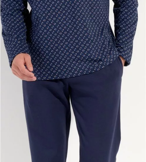 Pyjama hiver CYRUS Navy Print