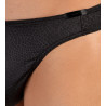 G-string homme effet cuir reptile FLORIDA Noir