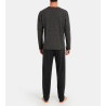 Pyjama long homme Anthracite Chiné
