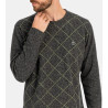 Pyjama long homme Anthracite Chiné