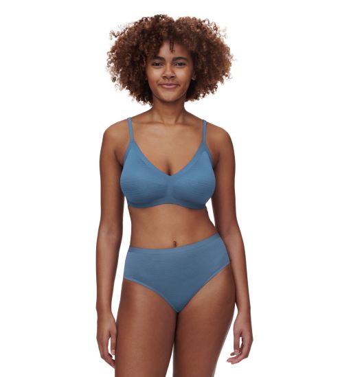 String taille haute Softstretch Stripes Bleu Jeans