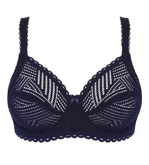 Soutien gorge armatures bien être Tressage Graphic Tressage Marine