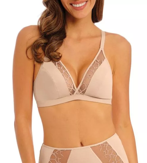 Soutien gorge sans armatures Lisse Frappé Beige