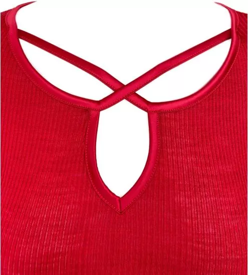 Top manches longues Laine & Soie Rosso