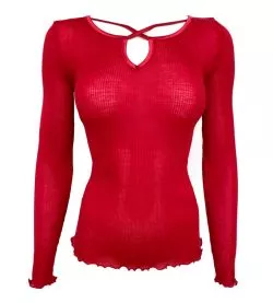 Top manches longues Laine & Soie Rosso
