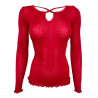 Top manches longues Laine & Soie Rosso