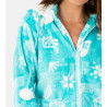 Veste femme à capuche amovible Bleu