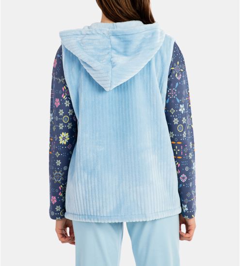 Veste sans manches pilou Bleu ciel