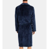 Robe de chambre homme en pilou uni Bleu Encre