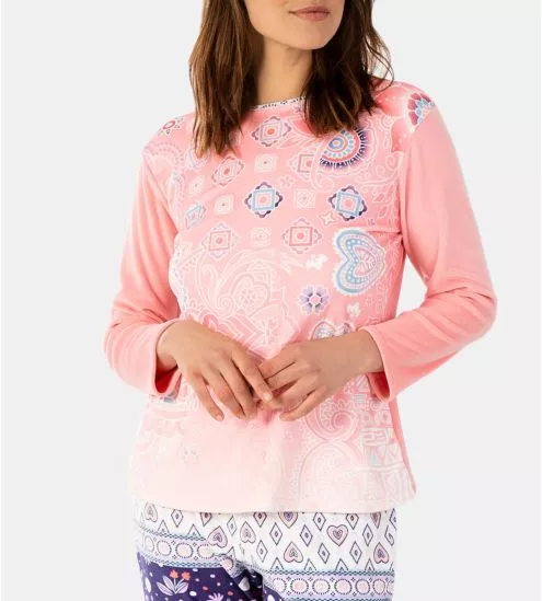Pyjama en velours Rose