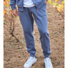 Pantalon de jogging resserré pour homme Bleu