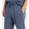 Pantalon de jogging resserré pour homme Bleu