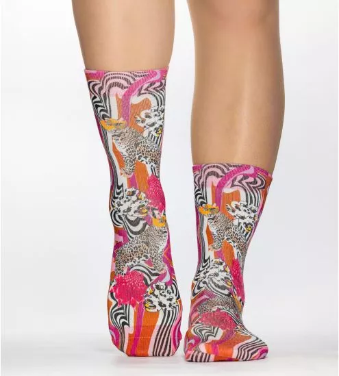 Chaussettes Femme Léopard Mask
