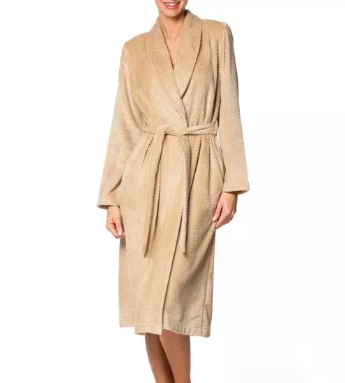 Robe de chambre croisée Beige
