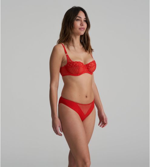 Slip Brésilien Jhana Fiesta Rouge