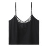 Top dentelle a bretelles fines Lazy Days Noir