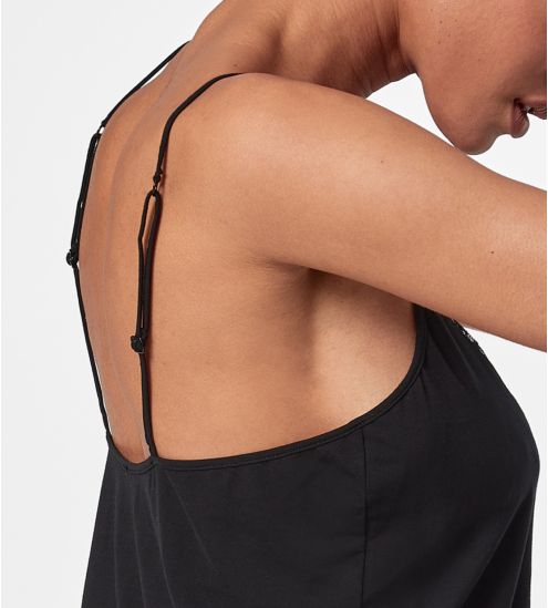 Top dentelle a bretelles fines Lazy Days Noir