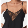 Top dentelle a bretelles fines Lazy Days Noir