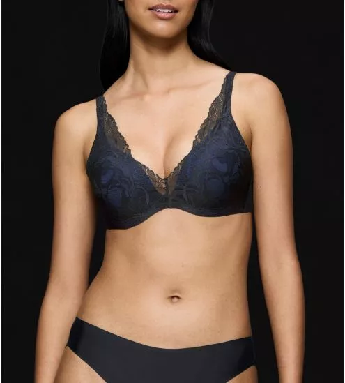 Soutien gorge en dentelle Body Make Up Illusion Lace Noir