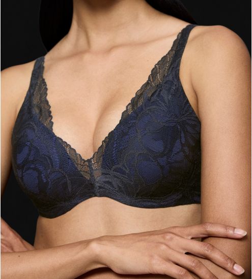 Soutien gorge en dentelle Body Make Up Illusion Lace Noir