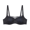 Soutien gorge balconnet en dentelle Body Make Up Illusion Lace Noir