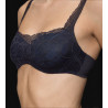 Soutien gorge balconnet en dentelle Body Make Up Illusion Lace Noir