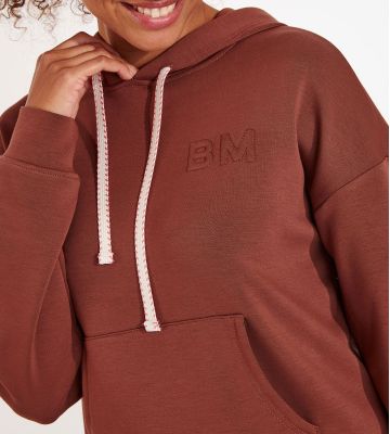 Sweat à capuche Brooks Bayjoy Chocolat LOY98