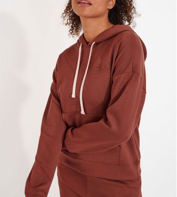 Sweat à capuche Brooks Bayjoy Chocolat LOY98