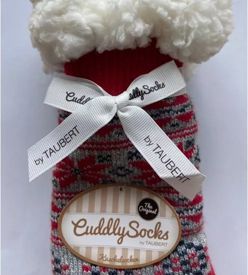 Chaussettes Iceland Lamb Lined Rouge/Gris