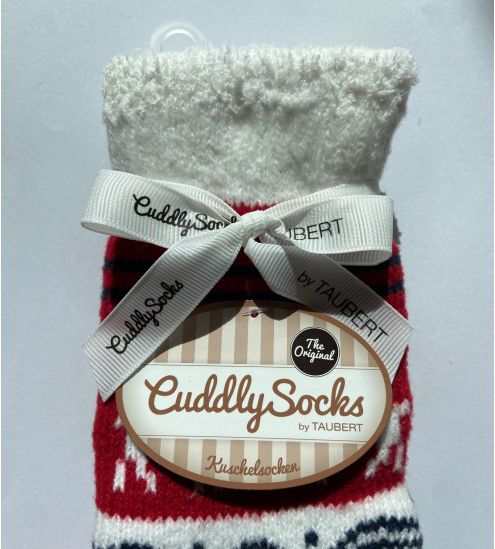 Chaussettes Sweden Lined Rosso/Navy/Off-White Rouge/Bleu/Blanc