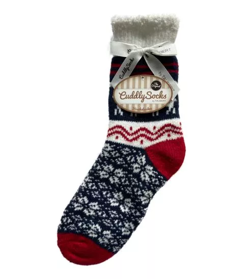 Chaussettes Sweden Lined Navy/Rosso/Off-White