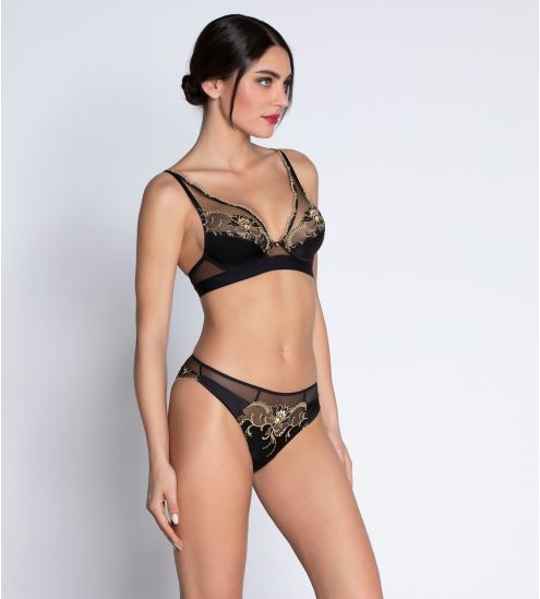 Soutien gorge Glam Éblouissante Icône Or Nuit