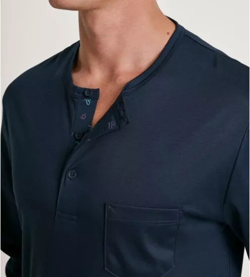 Pyjama homme Relax Selected 6 Dark Sapphire Bleu