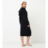Peignoir à bouclette femme Noir