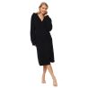 Peignoir à bouclette femme Noir